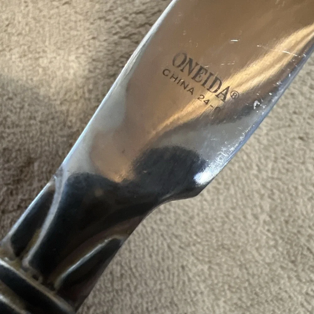 Lot of 6‎ Oneida Ambiance Stainless Steel Flatware Dinner Knife MCM